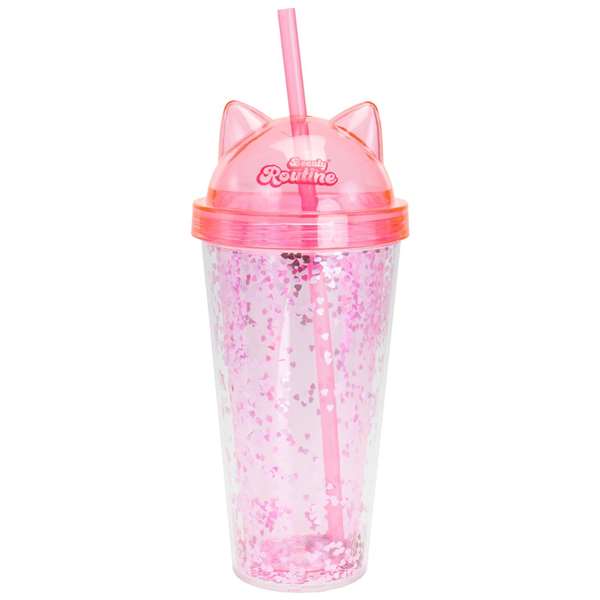 Nice Vaso con orejas de gato y banda rizadora de cabello sin calor