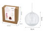 Innspiro Pack de 12 bolas de plástico transparente de 6 cm