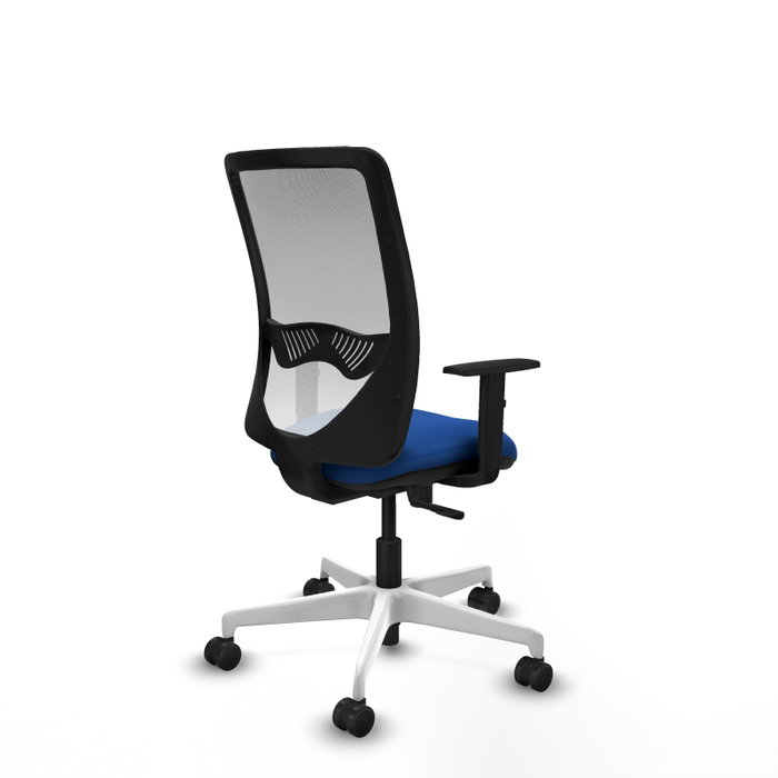 PIQUERAS Y CRESPO Silla de oficina Zulema con mecanismo Sincro Azul y Blanco