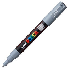 Uni ball Posca PC-1M Marcador Punta Fina 0.7-1mm Gris