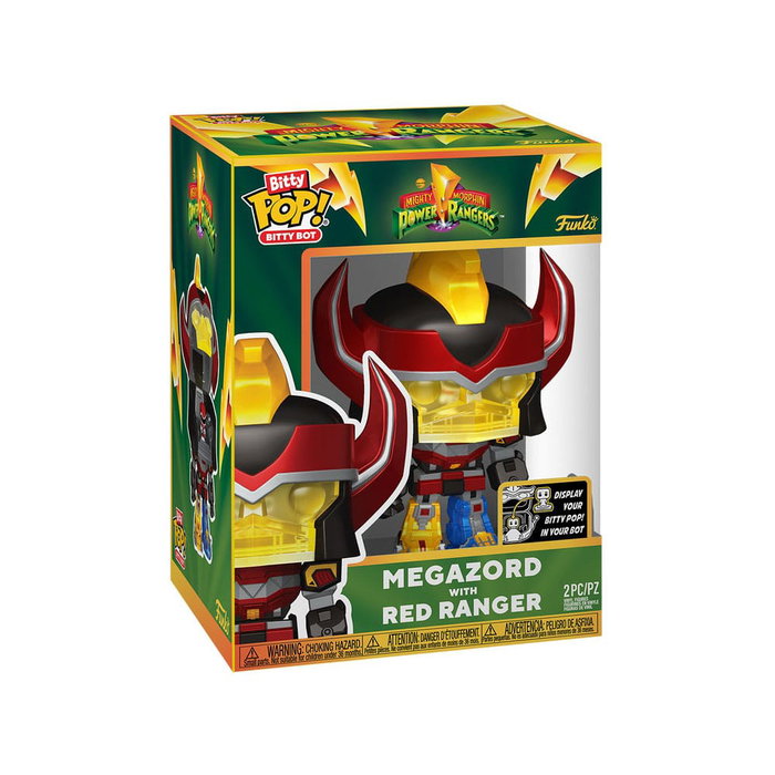 Mighty Morphin Power Rangers Pack de 4 Figuras Bitty POP! Bots PR-Megazord 2,5 cm