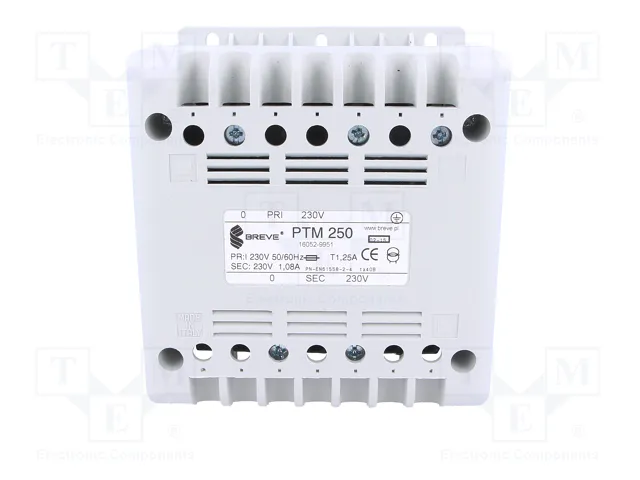 BREVE TUFVASSONS Transformador de red 250VA 230V/230V