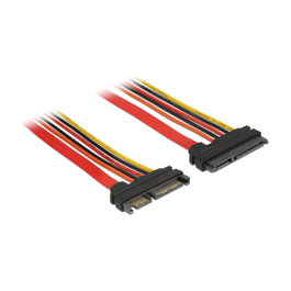 DeLOCK 84921 Cable de extensión SATA III de 22 pines, 1 m