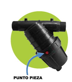 Filtro de malla en Y de 3/4 para riego al granel, 4800 L/h
