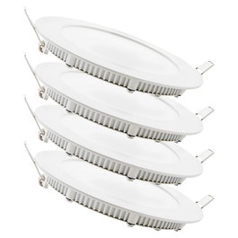 Pack 4 Placas LED 9W 900Lm 6000K Blanco Frío
