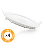 Pack 4 Placas LED 9W 900Lm 6000K Blanco Frío