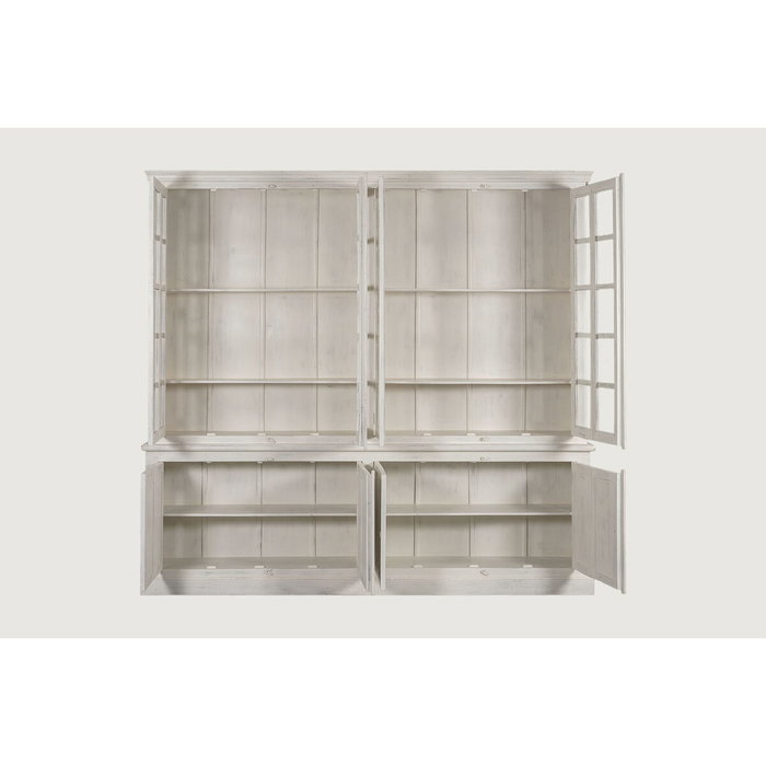DKD Home Decor Vitrina XXL de dos cuerpos en teca y mango DKD Home Decor Vitrina XXL de dos cuerpos en teca y mango