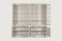 DKD Home Decor Vitrina Balines Nat 2c24 Decape Blanco 270x43x244 cm Teca Mango 8 Puertas