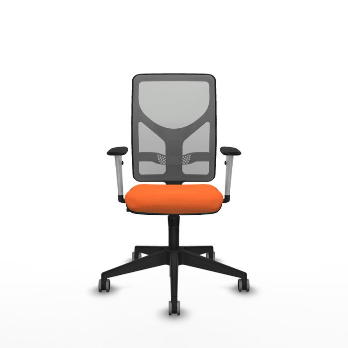 PIQUERAS Y CRESPO Silla de oficina Motilla con mecanismo Sincro, Naranja y Gris PIQUERAS Y CRESPO Silla de oficina Motilla con mecanismo Sincro, Naranja y Gris