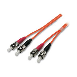 EFB Elektronik Cable de parcheo duplex OM2 ST-ST 2m Naranja