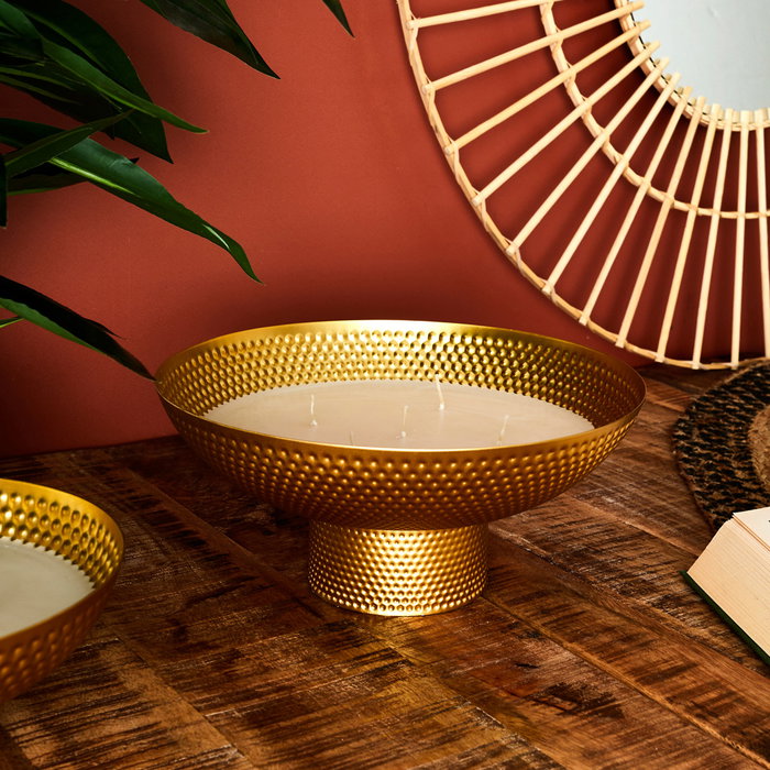 Home Deco Factory Vela Perfumada Colección Mirage Diámetro 26 cm Cera de Parafina 5 Mechas Algodón Duración 24h