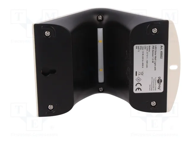 GOOBAY Lámpara solar LED 1,5W con sensor de movimiento GOOBAY Lámpara solar LED 1,5W con sensor de movimiento