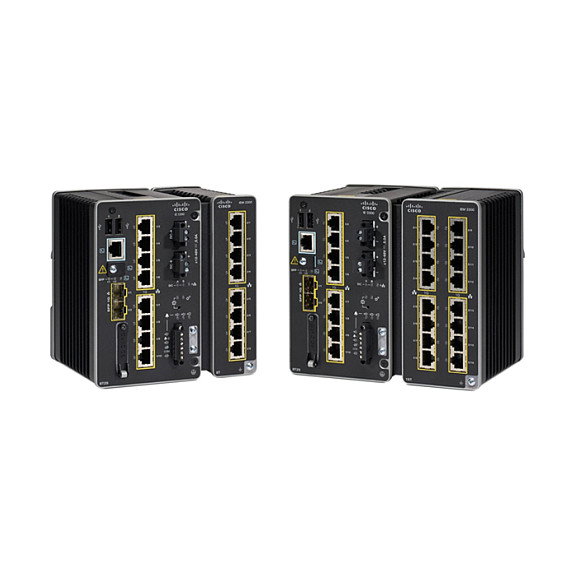 Cisco Catalyst IE3300 RUGGED Conmutador Industrial Gestionado L2, 14 Puertos Gigabit Ethernet (10/100/1000) RJ-45, 2 Ranuras SFP, Montaje en Rack