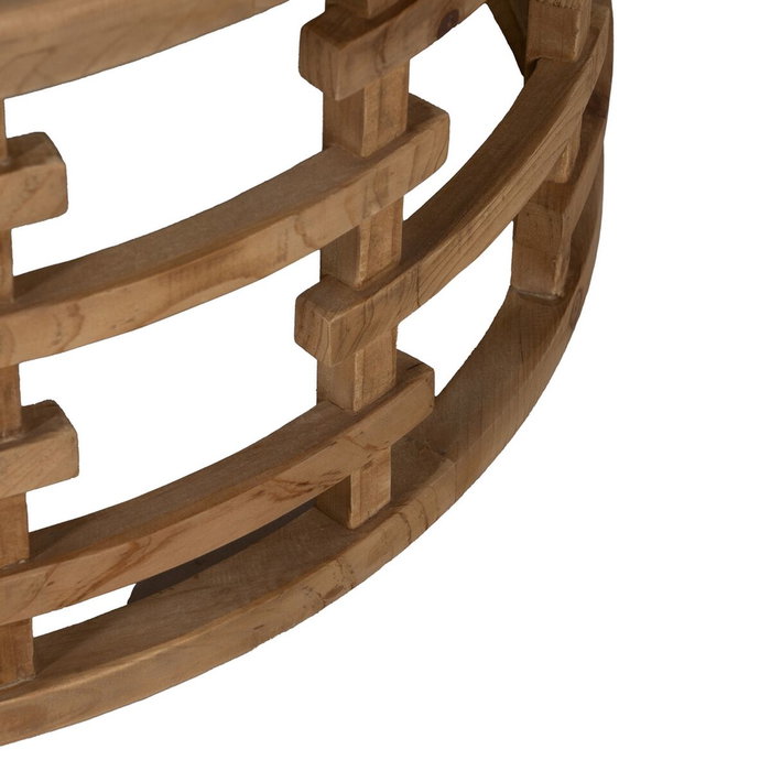 Ixia Mesa de Centro Reloj Natural DM-Madera