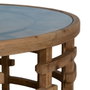 Ixia Mesa de Centro Reloj Natural DM-Madera
