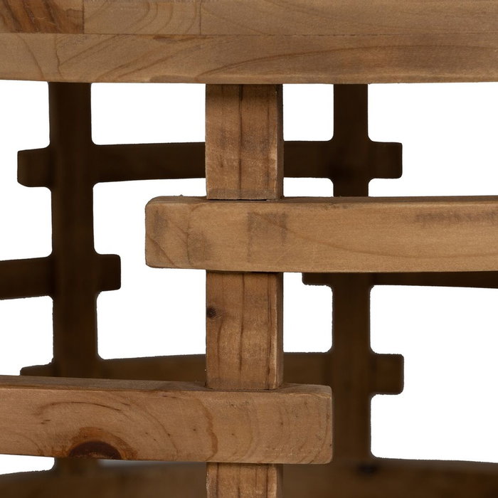 Ixia Mesa de Centro Reloj Natural DM-Madera