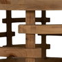 Ixia Mesa de Centro Reloj Natural DM-Madera