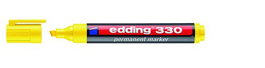 EDDING 330 Marcador Permanente Biselado Amarillo (Set de 10)