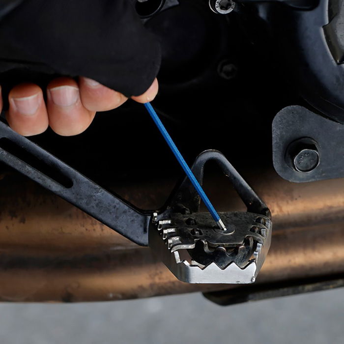 Workpro Juego Llaves Allen Largas Hexagonales Métrico 9 Piezas Punta Bola Acero Cromo-Vanadio Azul