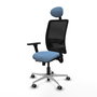 PIQUERAS Y CRESPO Silla de oficina Zulema Azul cielo con mecanismos Sincro/Traslack