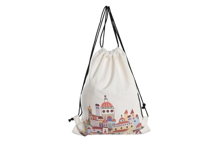DKD Home Decor Mochila Canvas y Algodón Multicolor Colección CASITAS