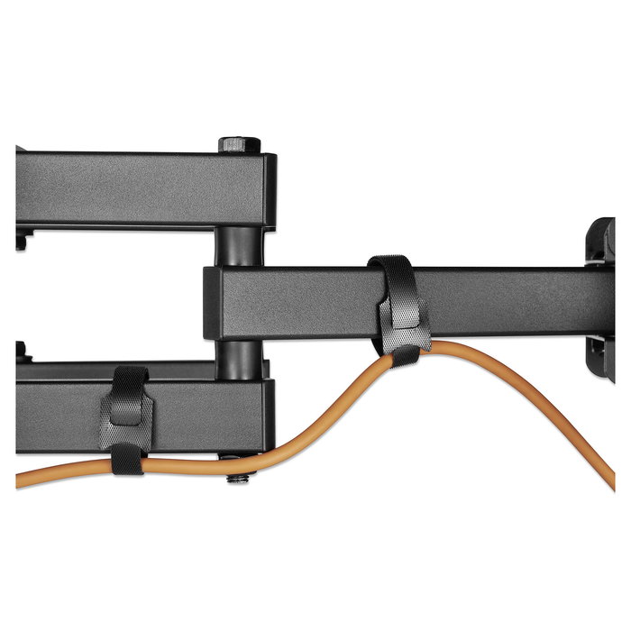 MANHATTAN Soporte de Pared TV Full Motion Articulado, 32-70 Pulgadas, Hasta 40 kg, VESA 100x100-400x400 mm, Negro