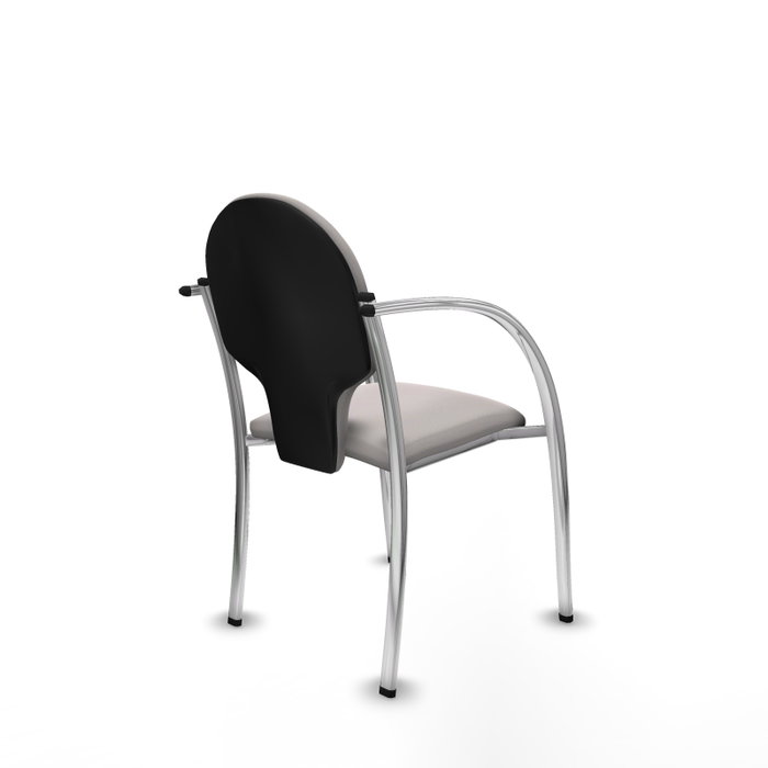 PIQUERAS Y CRESPO Silla Hellín Tapizada en Similpiel Blanco con Brazos Fijos PIQUERAS Y CRESPO Silla Hellín Tapizada en Similpiel Blanco con Brazos Fijos