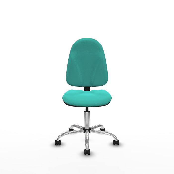 PIQUERAS Y CRESPO Silla de oficina Algarra Turquesa con mecanismo de doble maneta