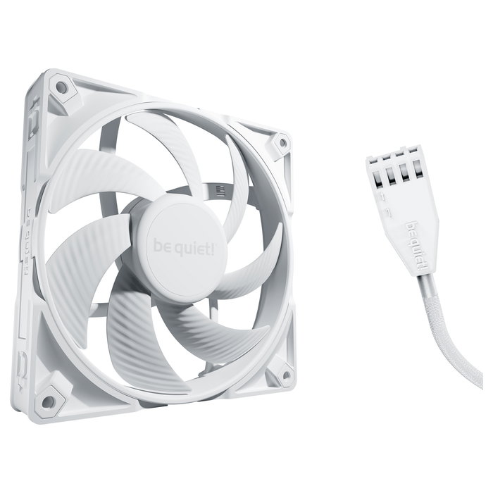 Be Quiet! Ventilador PC SILENT WINGS PRO 4 Blanco 140mm, 165.5 m3/h, 2400 RPM, PWM, Rodamiento FDB, BL119