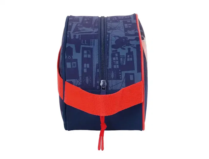 SAFTA Neceser Colección Spiderman con Asa Adaptable para Carro, Dimensiones 150x260x120 mm