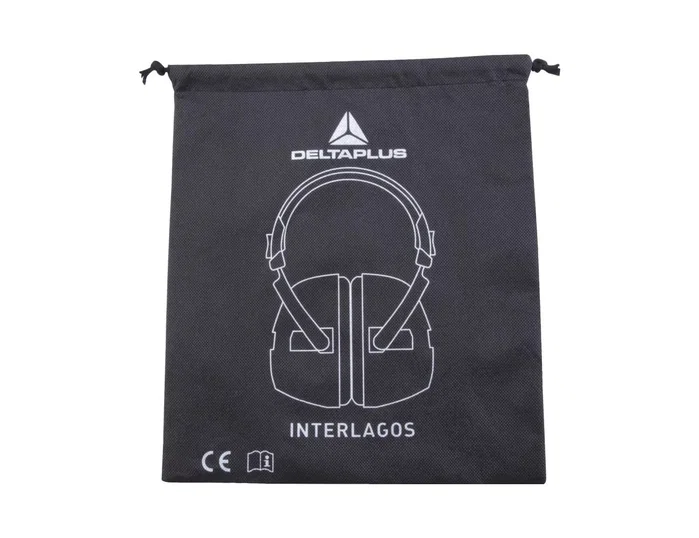 Deltaplus Casco antirruido ajustable en altura gris-negro SNR 30 dB