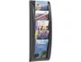 Paperflow Expositor Mural Din A5 Negro 5 Casillas 650x228x95 mm Plástico