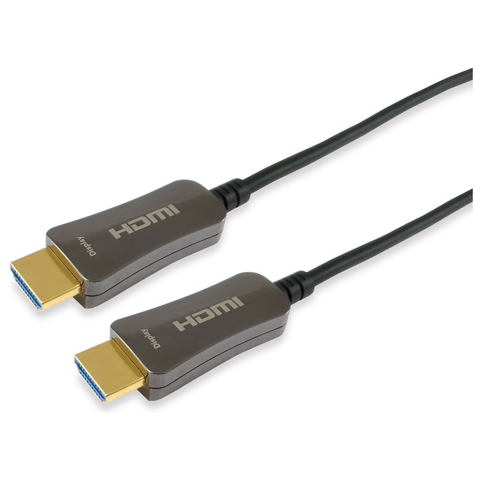 EQUIP Cable HDMI Óptico Activo 119430, HDMI 2.0, 30m, 4K 60Hz, HDR, Ethernet, ARC, Negro EQUIP Cable HDMI Óptico Activo 119430, HDMI 2.0, 30m, 4K 60Hz, HDR, Ethernet, ARC, Negro