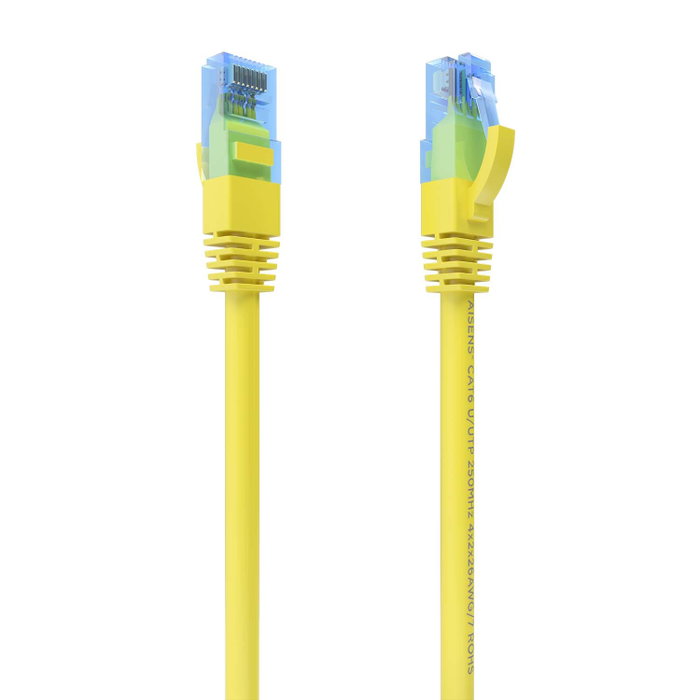 AISENS - CABLE DE RED LATIGUILLO RJ45 CAT.6 UTP AWG26 CCA, AMARILLO, 30CM AISENS - CABLE DE RED LATIGUILLO RJ45 CAT.6 UTP AWG26 CCA, AMARILLO, 30CM
