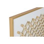 DKD Home Decor Set de 2 Cuadros Abstractos de Lienzo 100x100 cm