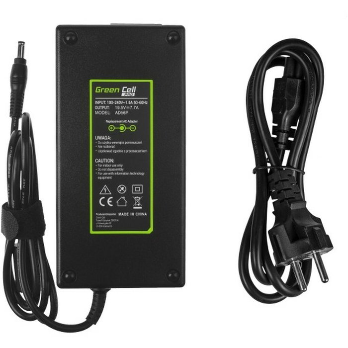 Green Cell AD56P Adaptador de Corriente 19.5V 7.7A 150W para Asus y MSI