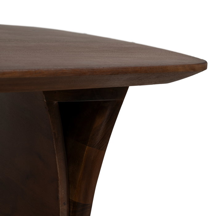 Mesa Centro Marrón Madera de Acacia 130 X 70 X 40 cm