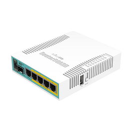 MikroTik Router hEX PoE RB960PGS, 5 Puertos Ethernet, Blanco