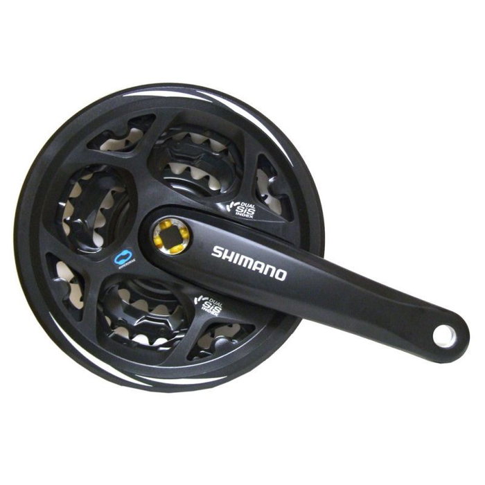 Shimano Altus FC-M311 Juego de Bielas y Platos 42/32/22 dts Negro 170mm 3x7/8v Con Protector de Cadena Shimano Altus FC-M311 Juego de Bielas y Platos 42/32/22 dts Negro 170mm 3x7/8v Con Protector de Cadena