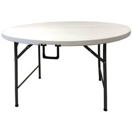 Homelux Mesa Plegable Resina Redonda 120cm x 74cm