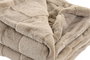 DKD Home Decor Manta de Poliéster Beige para Sofá 130x170 cm