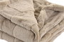 DKD Home Decor Rabit fur april 25 a Manta Beige 170 x 130 cm (2 Unidades)