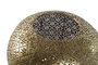 DKD Home Decor Portavelas Oriental Dorado Metal y Cristal 24 x 20 x 24 cm