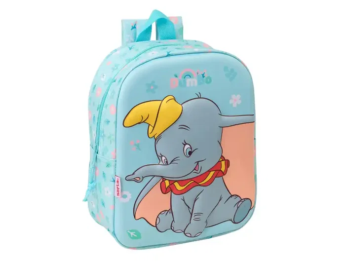 Safta Mochila de Guardería 3D Dumbo Disney 27cm