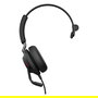 Jabra Evolve2 40 SE Auricular USB-C con diadema para Comunicaciones Unificadas (UC), alámbrico, mono, negro para oficina/centro de llamadas