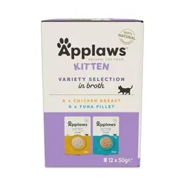 Applaws Gato Kitten Selec Caldo Variado 12x50 gr