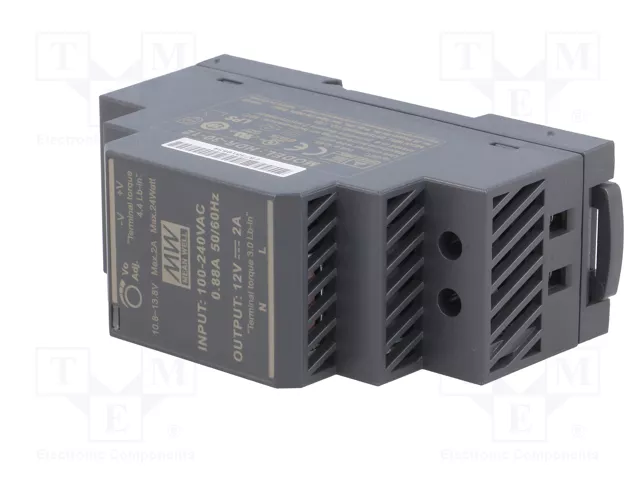 MEAN WELL HDR-30-12 24W 12VDC Fuente de alimentación para carril DIN