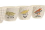 DKD Home Decor Mug Moderno 255ml Porcelana Azul Amarillo 9.5x7x13cm (12 Unidades)