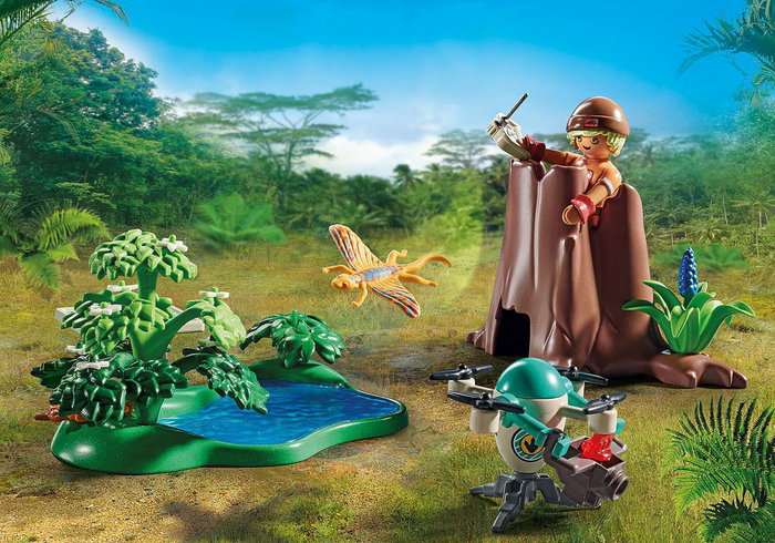 Playmobil 71525 Observatorio con Dimorphodon - Juguete de Exploración Jurásica para Niños a Partir de 4 Años