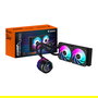 Gigabyte AORUS WATERFORCE X II 240 Refrigerador CPU Líquido AIO, Pantalla LCD, 2x Ventiladores 120mm, Intel LGA 1851 / AMD AM5, Negro
